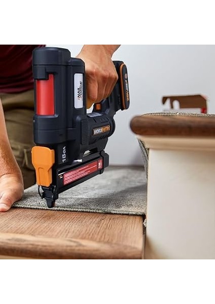 WX844 20VOLT/2.0AH Li-Ion 16-40MM Profesyonel Şarjlı Zımba Makinesi + 2700 Adet Yedek Zımba fırsatları