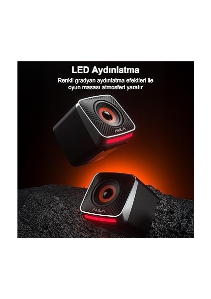 A200 Rgb Işıklı Masaüstü Gaming 3.5mm Jack Bilgisayar Pc Hoparlörü modelleri
