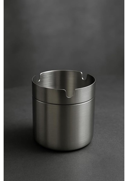 Çelik Kokusuz Silindir Küllük Dekoratif Kül Tablası Oto Küllük