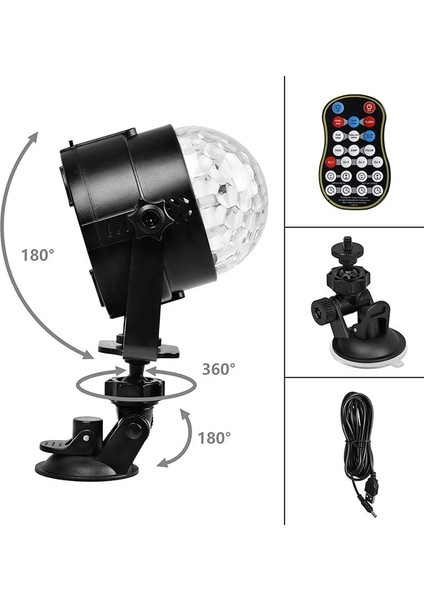 Mini Disko Topu Pilli LED Disko Top Neon Parti Işığı 15 Renk Müzik Kontrollü Parti Dekorasyonu Için Disko Dj Aydınlatma Sabit Işık Uzaktan Kumandalı ve Şarj Edilebilir Batarya fırsatları