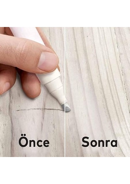 Mobilya Rötuş Kalemi Ahşap Masa Sehpa Dolap Kalemi Çizik Giderici Çatlak Kapatıcı Beyaz fiyatları