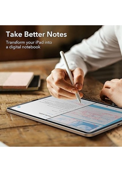 Kağıt Hissi Mıknatıslı Çıkarılabilir 10.2 Ekran Koruyucu Pro 13 2024 Mat Ekran Koruyucu Çizim ve Yazma Ince Nano Air 4-5 10.9 Ekran Koruyucu Paper Hissi (Ipad 10.2 Paper) modelleri