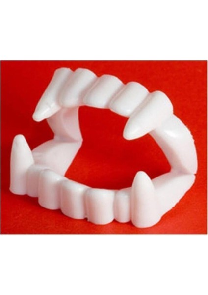 Vampir Dişi Parti Kombini Şaka Malzemesi Plastik Vampir Dişi 10 Adet Vampir Dişi