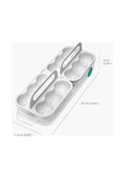 Joseph Fridgestore Yumurta Saklama Kutusu - 12 Yumurta Tutar, Kolay Erişim Kolu ve Tekerlekleri, Bpa Içermeyen Buzdolabı Düzenleyici modelleri