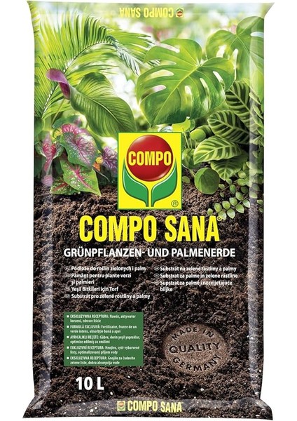 Sana 1431 Yeşil Bitkiler Için Toprak, 10LT