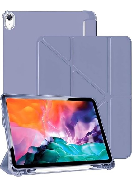 Ipad (A16) 2025 ile Uyumlu Üçgen Kalem Bölümlü Standlı Uyku Modlu Akıllı Kılıf A3355, Lacivert fiyatları