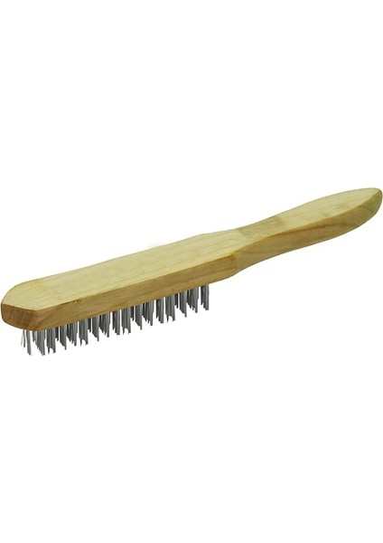42849 4 Row Wooden Handle Wire Brush