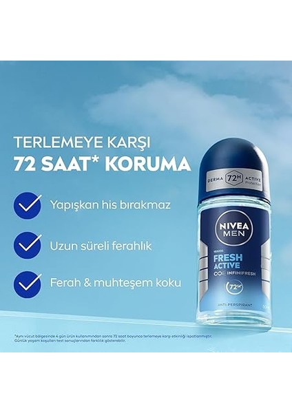 Men Fresh Actice Roll-On 50 ml modelleri