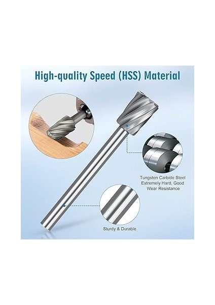 20 Adet Sert Metal Freze Ucu Seti, Hss Freze Pimi Zımpara Matkabı, 3 mm Şaftlı, Ahşap Gravürleme, Oyma, Delme, Heykel Için, Dremel Çok Amaçlı Alet Için Uygun fiyatları