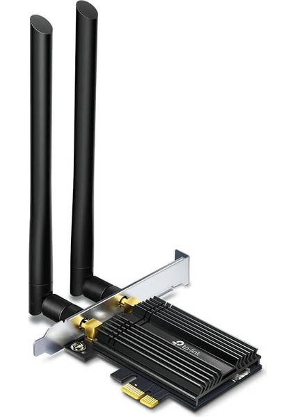 Archer TX50E, AX3000 Mbps Wi-Fi 6 Bluetooth 5.0 Pcıe Ağ Kartı, Iki Anten, 1024-QAM,OFDMA ve 160 Mhz Bant Genişliği, Ultra Düşük Gecikme, Intel Wi-Fi 6 Yonga Seti, Windows 10/11'i Destekler
