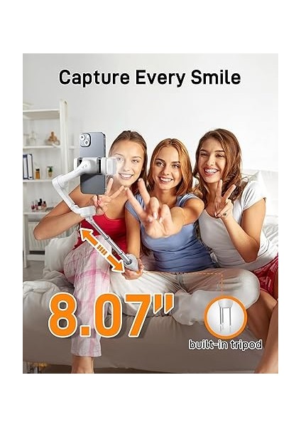 Isteady V3 Gimbal Akıllı Telefon, Yükseltilmiş 3 Eksenli Gimbal Stabilizatör, Manyetik Aı Izleyici, Çıkarılabilir Kontrolör, Entegre Genişletilmiş Direk ve Tripod, Canlı Akış Için Katlanabilir indirimleri