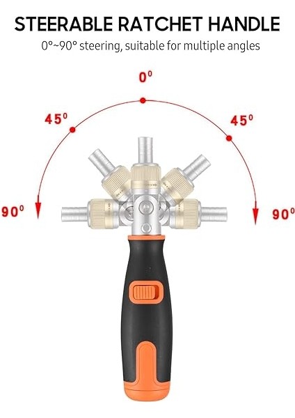 Yönlü Cırcır Tornavida 10'u 1 Arada Çok Uçlu Cırcır Tornavida Seti 6.23MM Ayarlanabilir Somun Sürücü Aracı modelleri