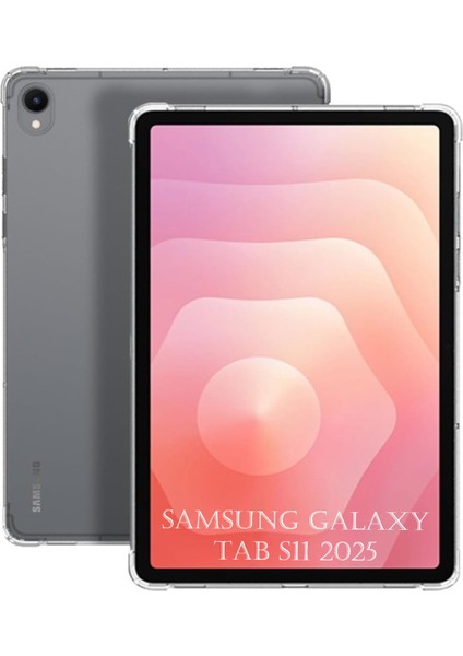 Samsung Galaxy Tab S11 Inç 2025 Kılıf Şeffaf Silikon Köşe Korumalı Clear Darbe Emici Arka Kapak fiyatları