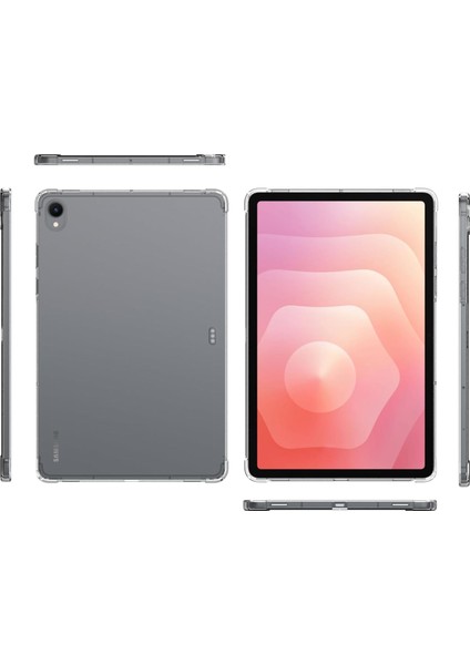 Samsung Galaxy Tab S11 Inç 2025 Kılıf Şeffaf Silikon Köşe Korumalı Clear Darbe Emici Arka Kapak fırsatları