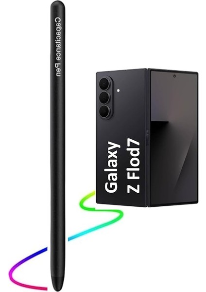 Galaxy Z Fold 7 5g Için Stylus Kalem, Hem Iç Hem De Dış Ekranı Destekler, S Pen Galaxy Fold 7 Telefonlarla Uyumlu Dokunmatik Ekran Stylus Kalem (Siyah)
