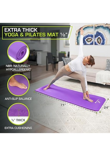 Premium 1/2 Extra Dicke 1,3 Cm, 180 cm Lang, Hochdichter Komfort-Schaum Und Tragegurten fiyatları