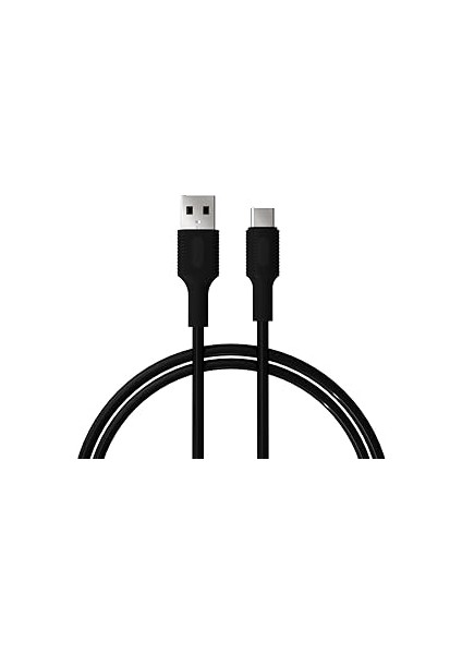 Basic USB A-C Hızlı Şarj Kablosu, Siyah (100 Cm)