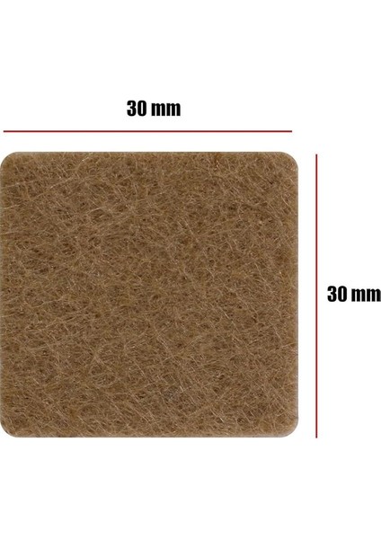 Mobilya Keçesi,kendinden Yapışkanlı Zemin Koruyucu Kahverengi (30X30MM) fiyatları