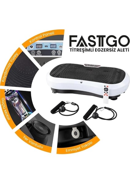 Titreşimli Egzersiz Aleti 3 Güç Moduna Sahip 9 Proğramlı Titreşimli Spor Aleti