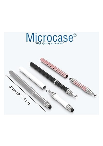 Universal Telefon Tablet iPad 2in1 Disk Uçlu Stylus Pen Dokunmatik Kalem - AL3464 (Rose Gold) fiyatları