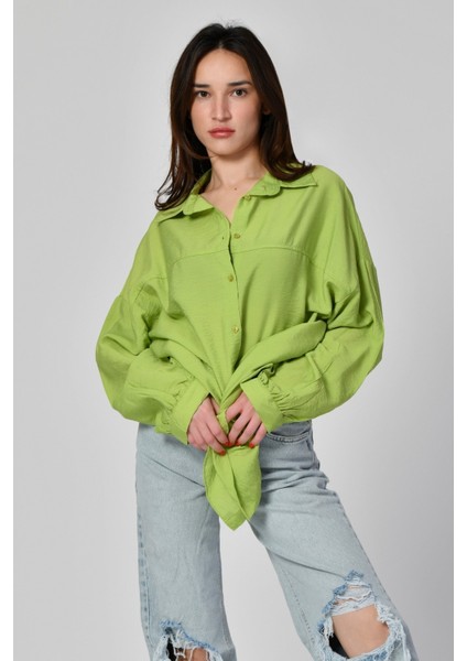 Big Dart Uzun Oversize Gömlek - Fıstık Yeşili Fıstık Yeşili - 42 fiyatları