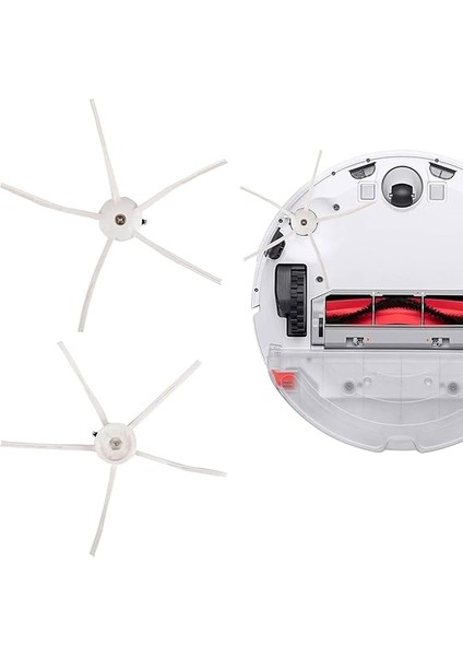 7 Parça Roborock S5 Max Beyaz Yan Fırçalı Ultra Set, Roborock S5 Max S50 S6 S6 Maxv S6 Pure ile Uyumlu Ultra 7 Parça Beyaz Yan Fırçalı Set fırsatları