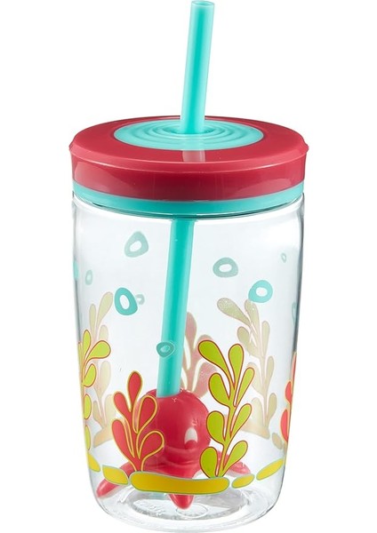 Yüzen Ahtapot Pipeli Tritan Bardak 470 Ml, Mavi fiyatları