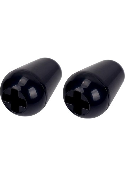 Guitars 5 Yollu Geçiş Anahtarı Ucu Imperial 4,9 mm (3/16 Inç) Pikap Seçici Anahtar Kapakları Abd Fender Stratocaster Strat Telecaster Tele 2'li Paket Jt/dwqm-04 Siyah modelleri