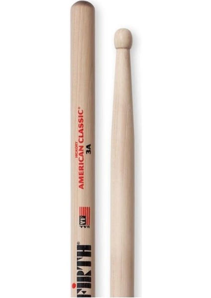 3A Baget/stıck (Çift), Hıckory, 0.580"X16 (3/16)", Sh Baget (Çift), Hıckory, 0.580"X16 (3/1