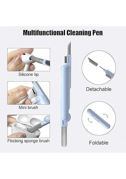 1 Arada Elektronik Temizleme Kiti, Klavye, Kulaklık, Kamera, Telefon Temizleyici, Çok Fonksiyonlu Temizleme Kalemi, Silikon Uçlu fiyatları