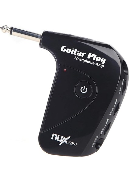 Nux Gp-1 Elektrik Gitar Fişi Mini Kulaklık Amfisi Dahili Distorsiyon Efekti Kompakt Taşınabilir