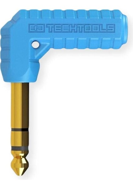 Techtools Chroma Jacks (Blue) | 6.3mm Erkek - 3.5mm Dişi Stereo Kulaklık Ses Adaptörü | Çeviricisi