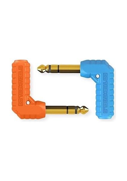 Techtools Chroma Jacks (Blue) | 6.3mm Erkek - 3.5mm Dişi Stereo Kulaklık Ses Adaptörü | Çeviricisi fiyatları