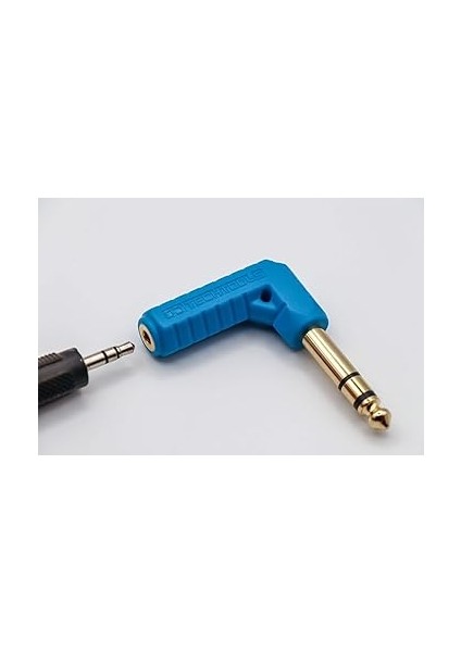 Techtools Chroma Jacks (Blue) | 6.3mm Erkek - 3.5mm Dişi Stereo Kulaklık Ses Adaptörü | Çeviricisi fırsatları