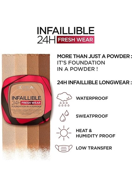 Parıs Infaillible 24H Fresh Wear Pudra Fondöten 40 Cashmere indirimleri