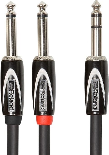 Black-Serisi Bağlantı Eklemesi/split Kablo – 6, 3-Mm-Trs- 2x 6, 3-Mm Jak, Uzunluk: 3m – RCC-10-TR28V2