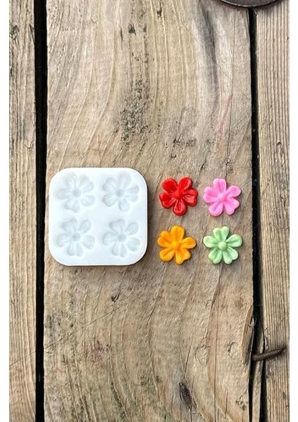 Concept Beş Yapraklı Yonca Çiçek Dörtlü Mum Kalıbı (Silikon) indirimleri