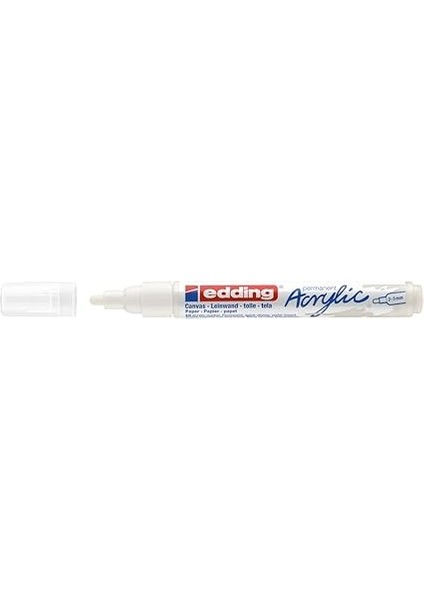 5100 Akrilik Markör Orta - Beyaz - 1 Su Geçirmez Akrilik Markör - Yuvarlak Uçlu 2-3 mm fiyatları