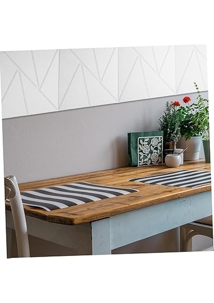 12 Adet Ses Geçirmez Duvar Emici Panel Akustik Paneller Dekoratif Ses Yalıtımı Akustik Dekoratif Duvar Panelleri Ses Yalıtımı Panelleri Beyaz Polyester indirimleri