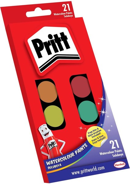 Pritt 21 Renk Sulu Boya Büyük 1671703