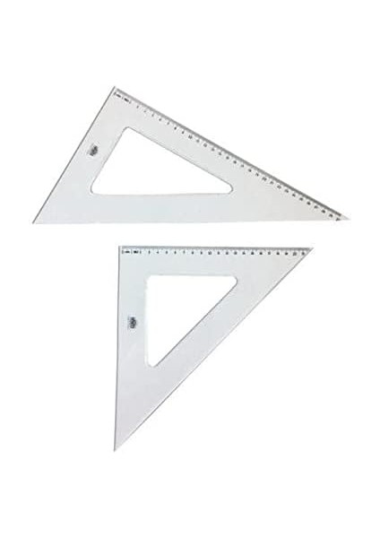 Teknik Okul Öğrenci Gönye Seti Büyük Boy (32 Cm) 30-60-90 ve 45-45-90 fiyatları