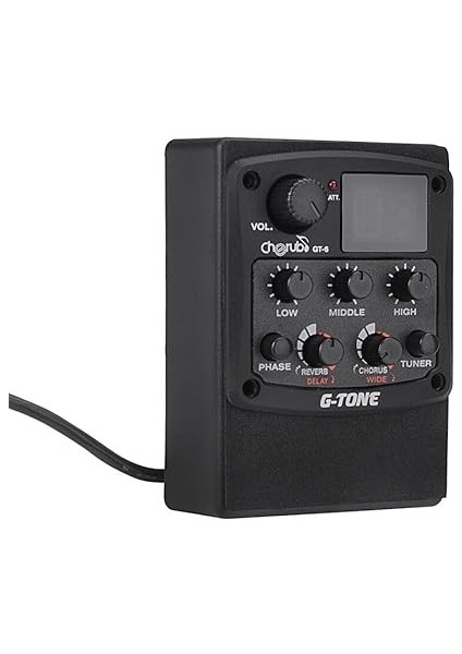 G-Tone Gt-6 Akustik Gitar Preamp Piezo Pikap 3 Bantlı Eq Ekolayzır Yankı/gecikme/koro/geniş Efektli LCD Tuner fiyatları