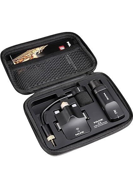 | B-6 Kablosuz Saksafon Mikrofon Sistemi - 2,4 Ghz Klipsli Verici, Kuğu Boynu Mikrofonlu ve Şarj Edilebilir Usb-C Kasalı fiyatları