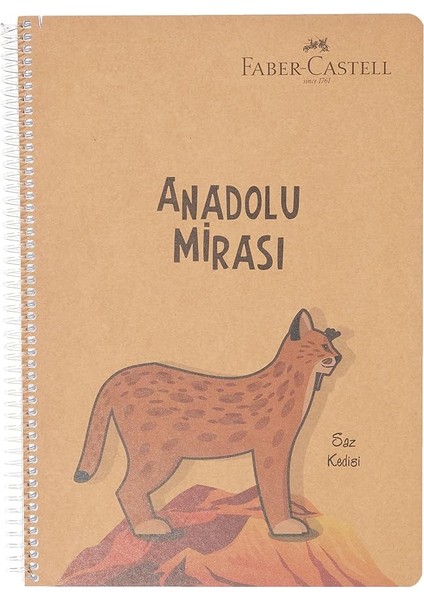 Anadolu Mirası Spiralli Defter, A4, 100 Yaprak, 70G Kağıt, Çizgili, 500 Mikron Pp Kapak, Pet Spiralli, Asorti Renkler, Dayanıklı ve Ergonomik Kullanım
