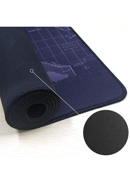 90X40 Büyük Boy Xxl Dünya Desenli Mouse Pad Kauçuk Alt Taban, Yumuşak Kumaş Oyuncu Mousepad, Bilgisayar ve Dizüstü Bilgisayar Uyumlu 90 40 Mouse Pad modelleri