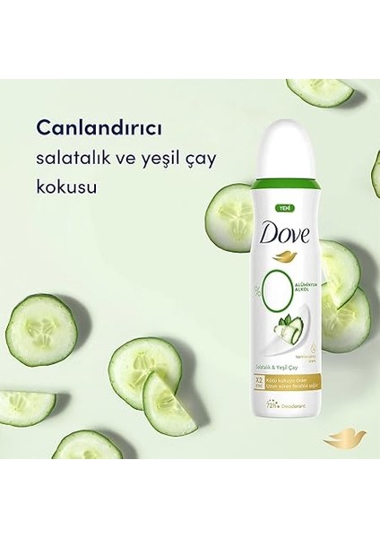 Kadın Deodorant%0 Alüminyum Salatalık &amp; Yeşil Çay 150ML modelleri