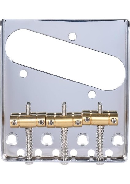 Eyer Küllük Köprü Kuyruk Parçası Krom Kaplama Telecaster Tele Elektro Gitar Yedek Parça Vidalar ile Anahtarı
