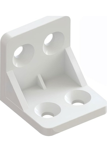 Mobilya Eşya Dolap Köşebent Bağlantı Sabitleme Sabitleyici L Gönye 28X28X28 mm Plastik (50 Adet)
