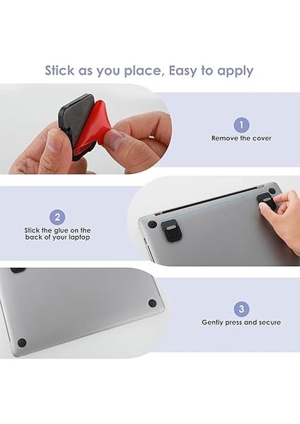 4 Adet Taşınabilir Klavye Yükseltici, Kendinden Yapışkanlı Mini Dizüstü Bilgisayar Standı, Görünmez Bilgisayar Klavye Standı, Çalışma Masası Için, Katlanabilir Dizüstü Bilgisayar Ayakları modelleri