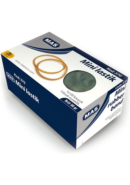 Mas 390 Kauçuk Geniş Lastik 50 Gr.kutu